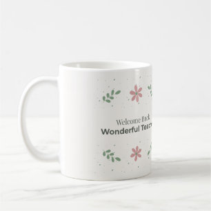 Café Taza de Bienvenida Maestro   Regalo de Vuelta al C