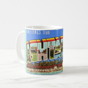 Café Taza de bienvenida retro Ashtabula Ohio