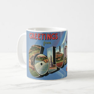 Café Taza de bienvenida retro Columbus Ohio