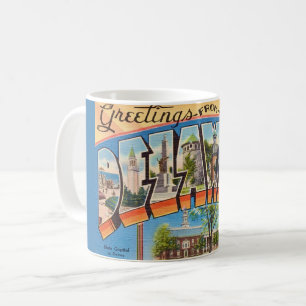 Café Taza de bienvenida retro Delaware
