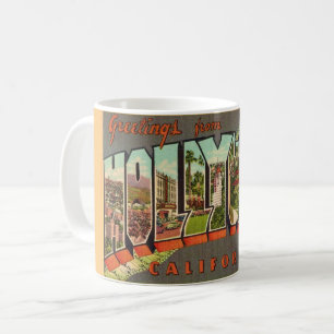 Café Taza de bienvenida Retro Hollywood CA