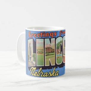 Café Taza de bienvenida retro Lincoln Nebraska