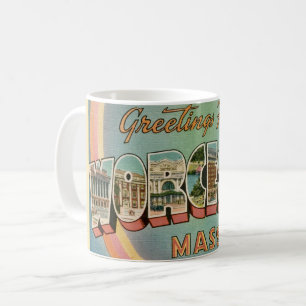 Café Taza de bienvenida retro Worcester MA
