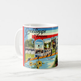 Café Taza de bienvenida vintage de Maryland