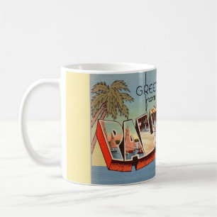 Café Taza de bienvenida Vintage Palm Beach