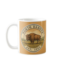 Taza de Bisonte de Dakota del Norte