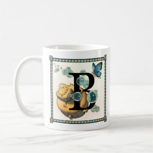 Café Taza de Blug Letterblock - ofreciendo la letra "B