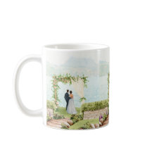 Taza De Boda Botánica De Acuarela Regalo Para Invi