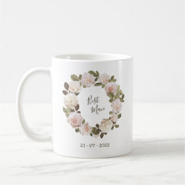 Café Taza de boda para el padrino de Vintage French Ros