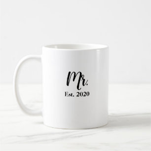 Café Taza de boda Sr Esposo Establecido 2020