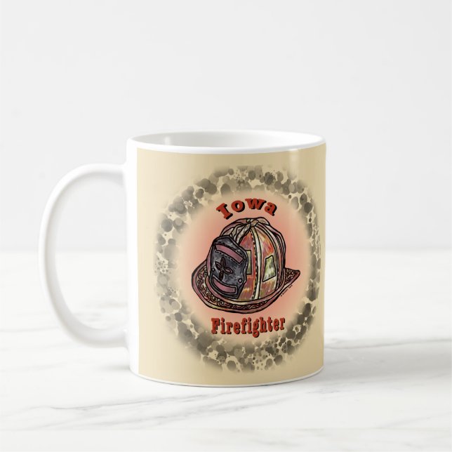 Café taza de Bombero de Iowa  (Izquierda)