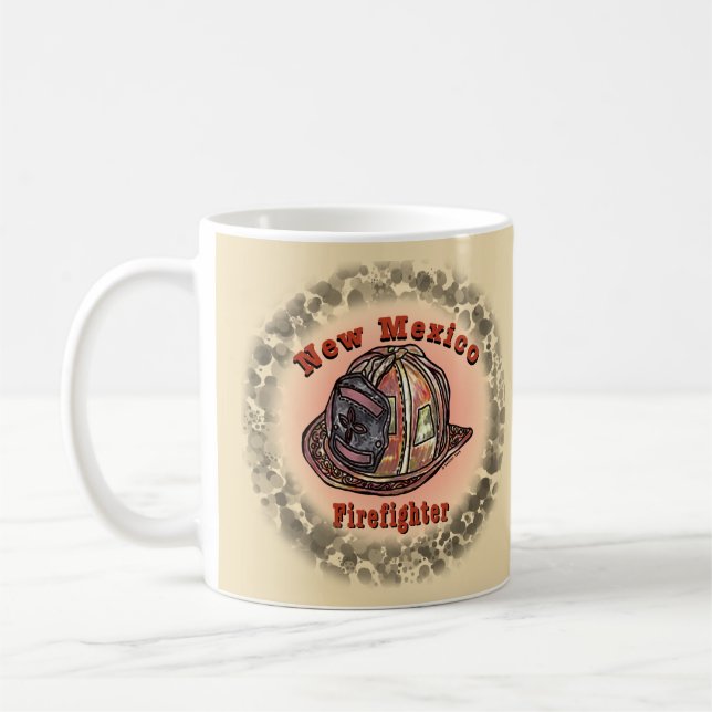 Café Taza de bombero de Nuevo México (Izquierda)
