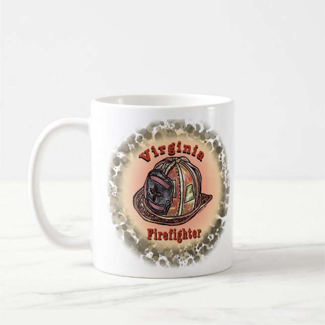 Café Taza de bombero de Virginia (Izquierda)