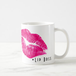 Café # taza de Boss del labio