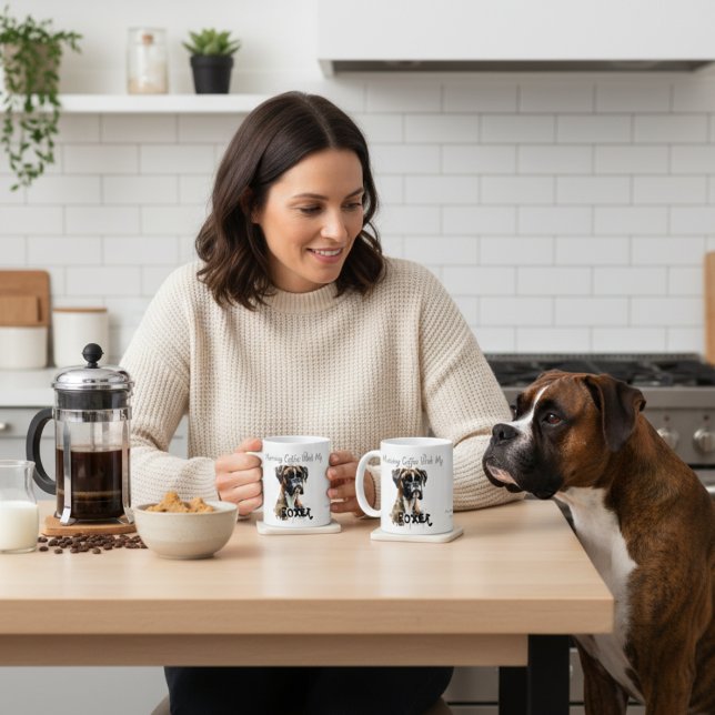 Café Taza de Boxer de Browns Adorable PERSONALIZADA (Subido por el creador)