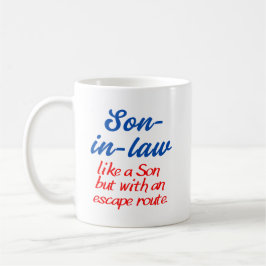 Café Taza de broma para yerno. Taza para yerno.  