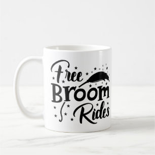 Café Taza de bruja divertida viajes en escoba gratis Ha