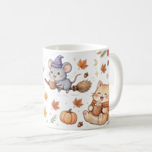 Café Taza de brujo de Halloween lindo de animales