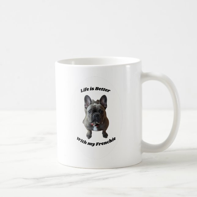 Café Taza de Bulldog Francés (Derecha)