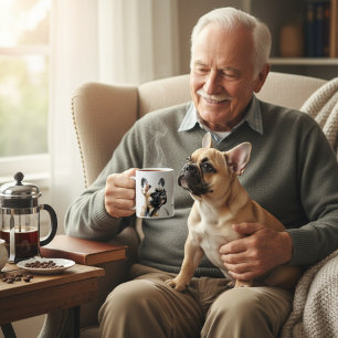 Café Taza de Bulldogs Franceses Sandy Browns