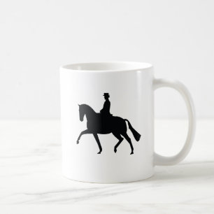 Café Taza De Caballo Y Jinete De Dressage
