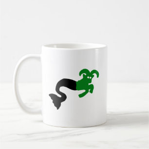 Café Taza de Cabra Mar • Emblema de Silueta Marcada de