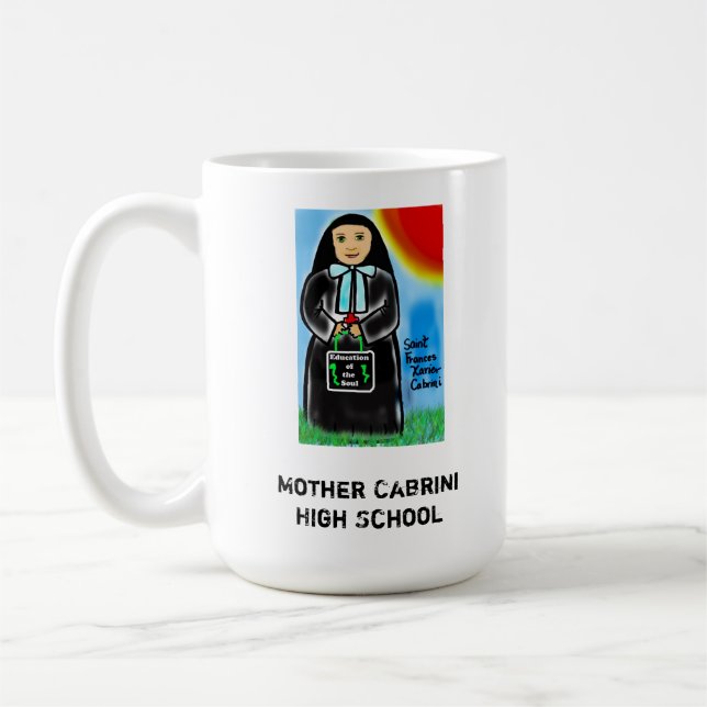 Café Taza de Cabrini de la madre (Izquierda)