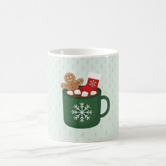 Café Taza de cacao caliente para fiesta de pijamas navi