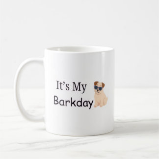 Café Taza de cachorro lindo cumpleaños perruno