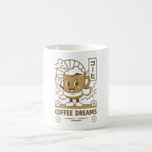 Café taza de cafe de estilo japones, coffi
