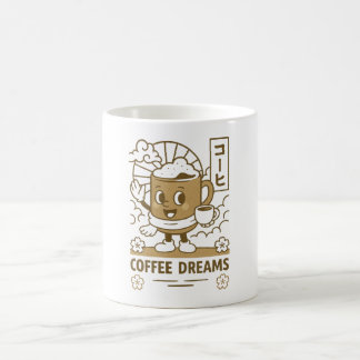 Café taza de cafe de estilo japones, coffi