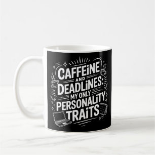 Café Taza de cafeína y plazos agotamiento académico di
