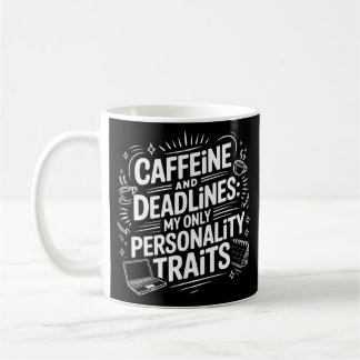 Café Taza de cafeína y plazos agotamiento académico di