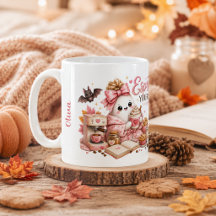 Taza de calabaza personalizada de fantasma lindo p