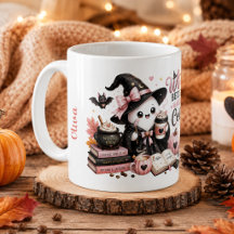 Taza de calabaza personalizada de fantasma lindo p
