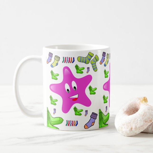 Café Taza de Calcetines (Con donut)