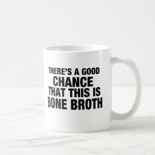 Café Taza de caldo del hueso