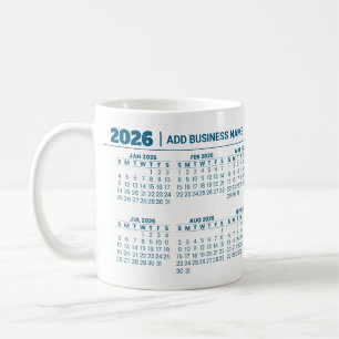 Café Taza de calendario promocional personalizada para 