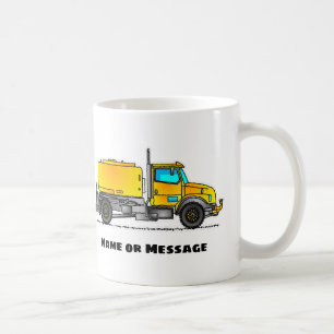 Café Taza de camión de agua, regalo de construcción de