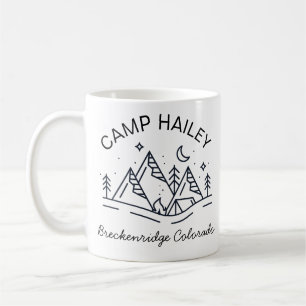 Café Taza de campamento personalizada, taza de fogata p