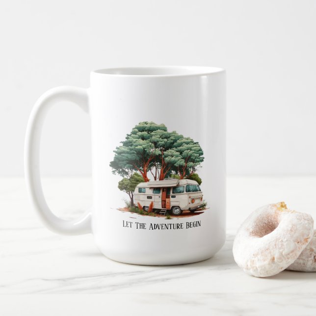 Café Taza de Camping (Con donut)