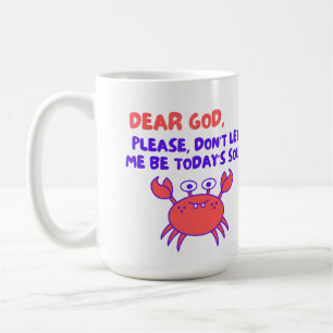 Café Taza de cangrejo kawaii divertida