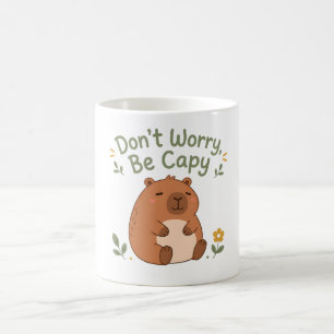 Café Taza de capibara linda 'No te preocupes, sé capy'