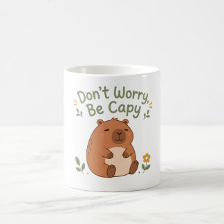 Café Taza de capibara linda 'No te preocupes, sé capy'