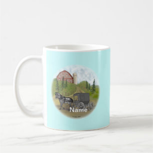 Café Taza de Carruaje Amish Regresando