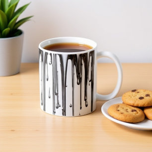 Café Taza de cascada de metal