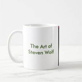 Café Taza de Caterpillar 11oz, arte del lobo de Steven
