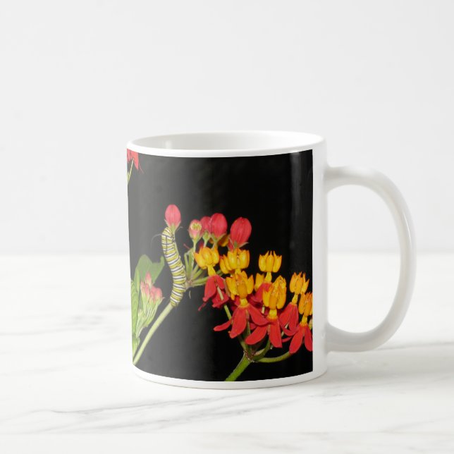 Café Taza de Caterpillar 11oz, arte del lobo de Steven (Derecha)