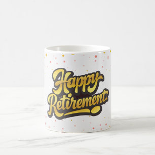 Café Taza de Celebración de Jubilación Feliz