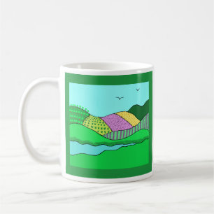 Café Taza de cerámica - Colinas onduladas